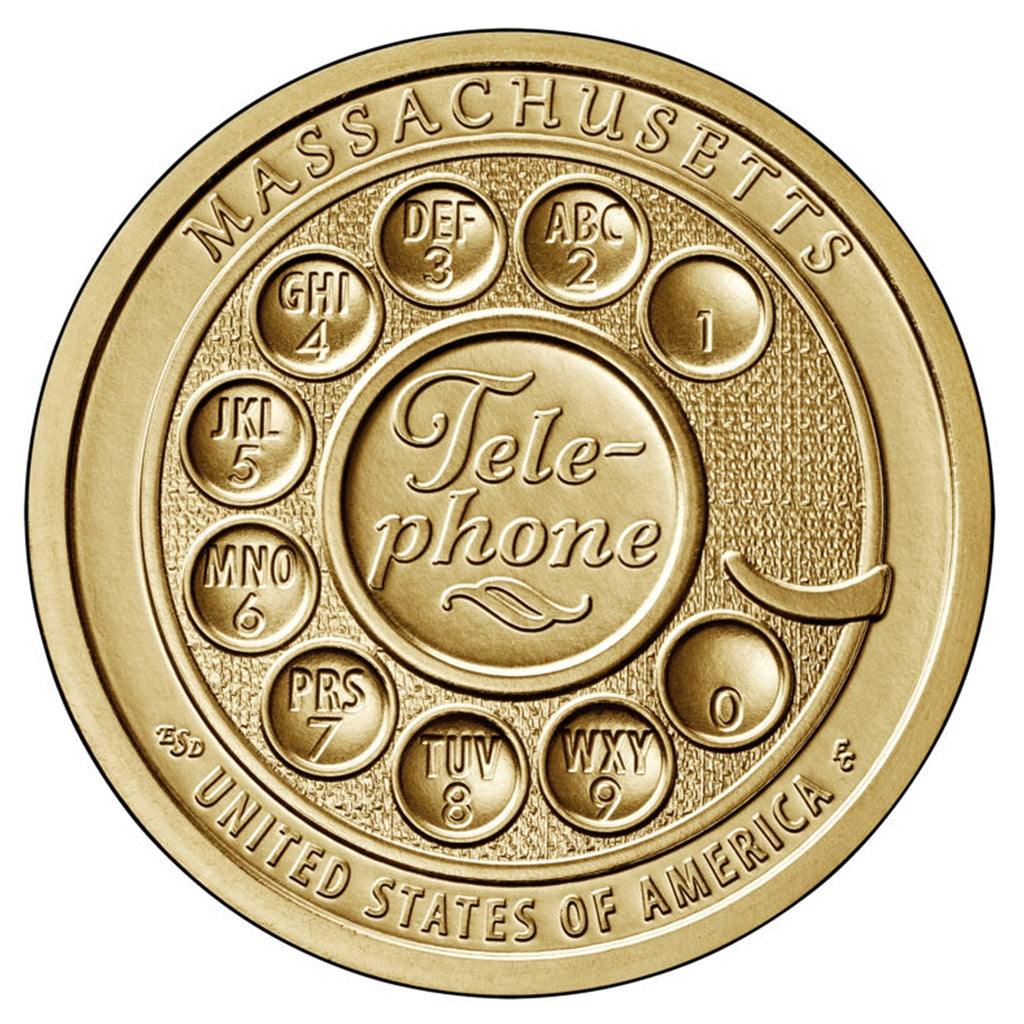 2020-P Massachusetts USA American Innovation Dollar Brilliant Uncirculated (MS63)