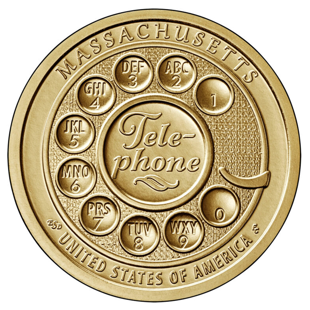 2020-P Massachusetts USA American Innovation Dollar Brilliant Uncirculated (MS63)