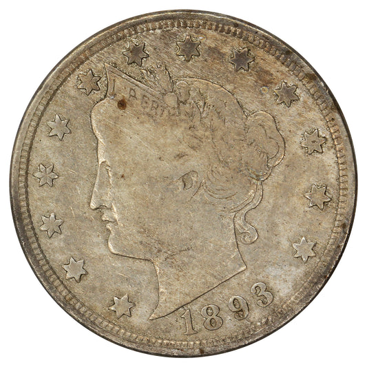 1893 USA Nickel F-VF (F15)