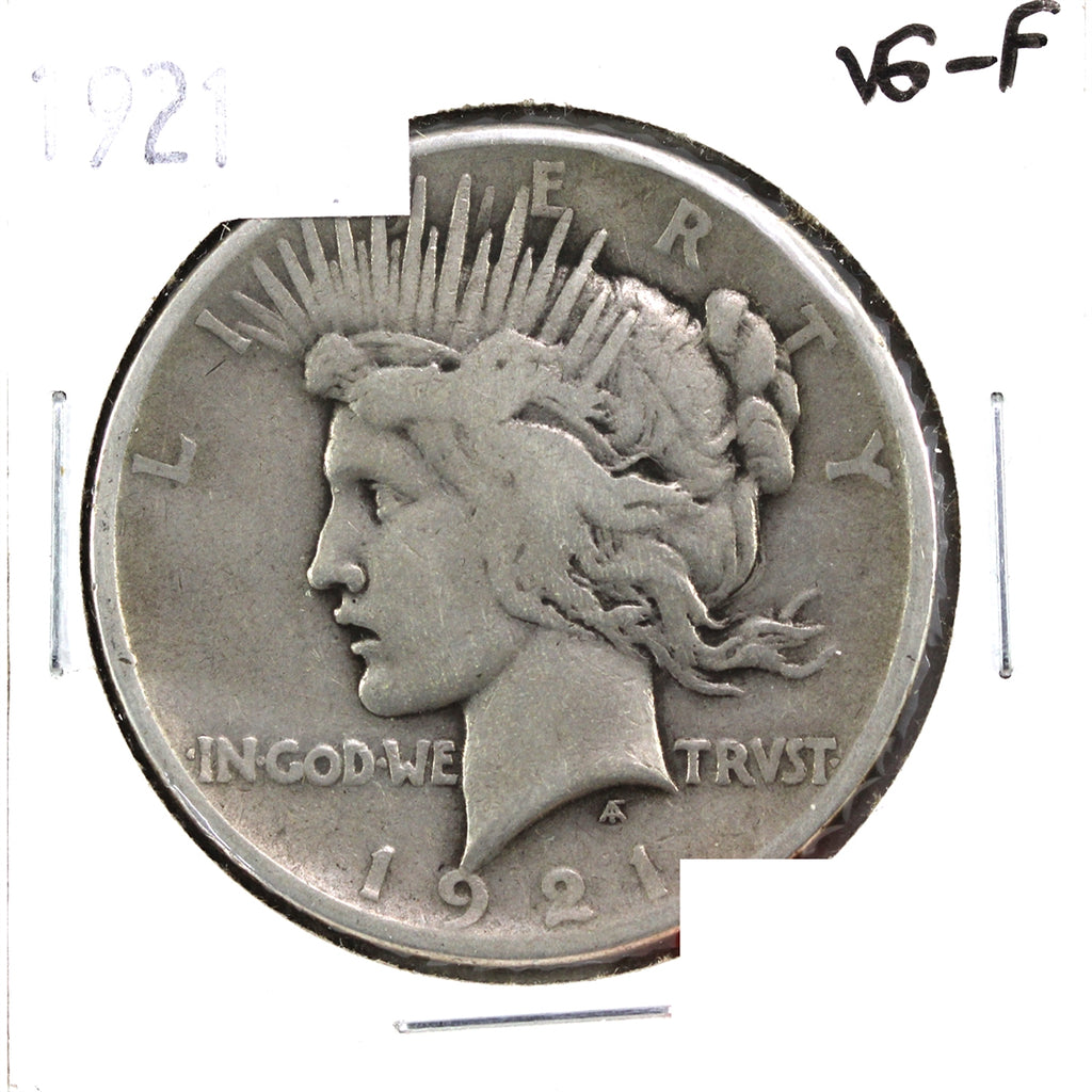 1921 USA Peace Dollar VG-F (VG10) $