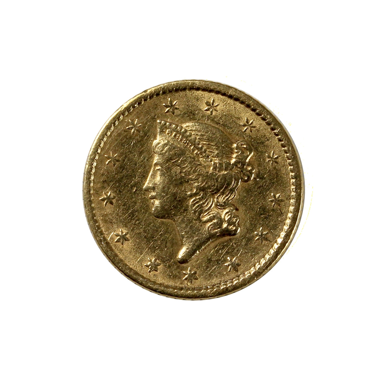 1852 USA Gold Dollar EF-AU (EF45)