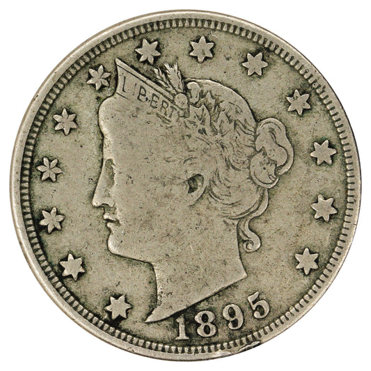 1895 USA Nickel F-VF (F15)