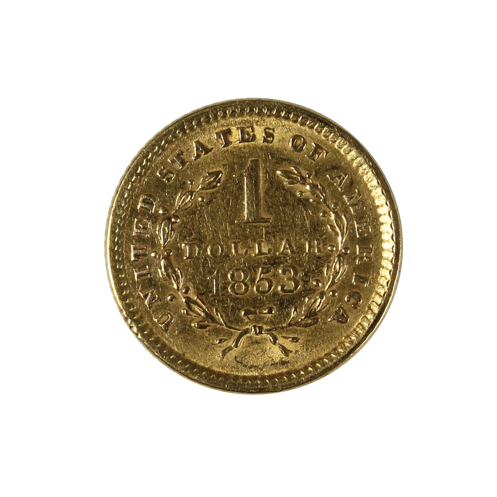 1853 USA Gold Dollar EF-AU (EF45)