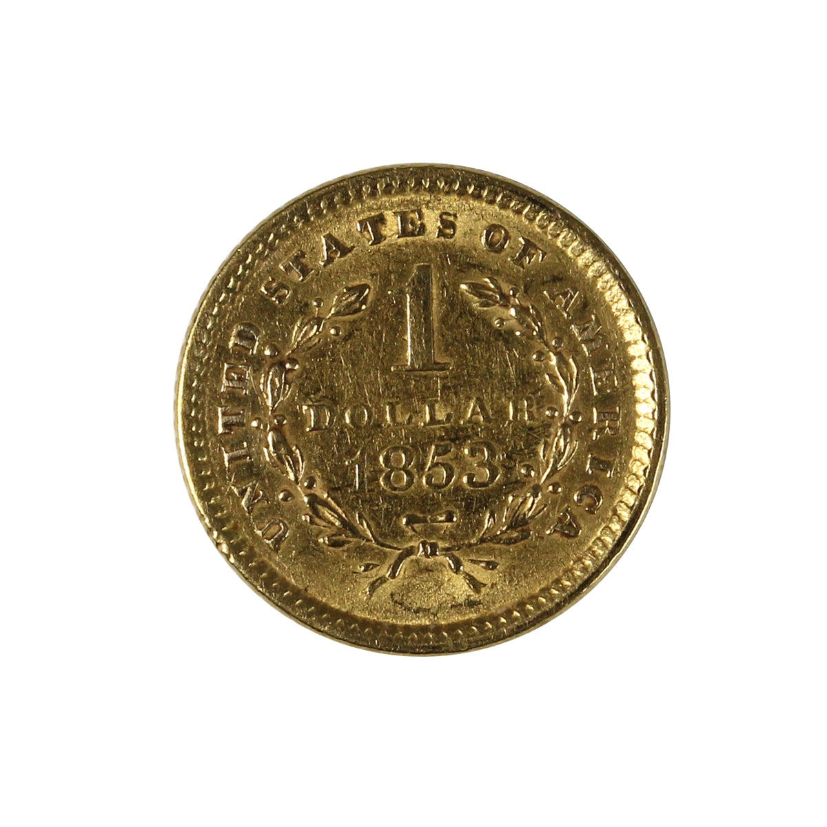 1853 USA Gold Dollar EF-AU (EF45)