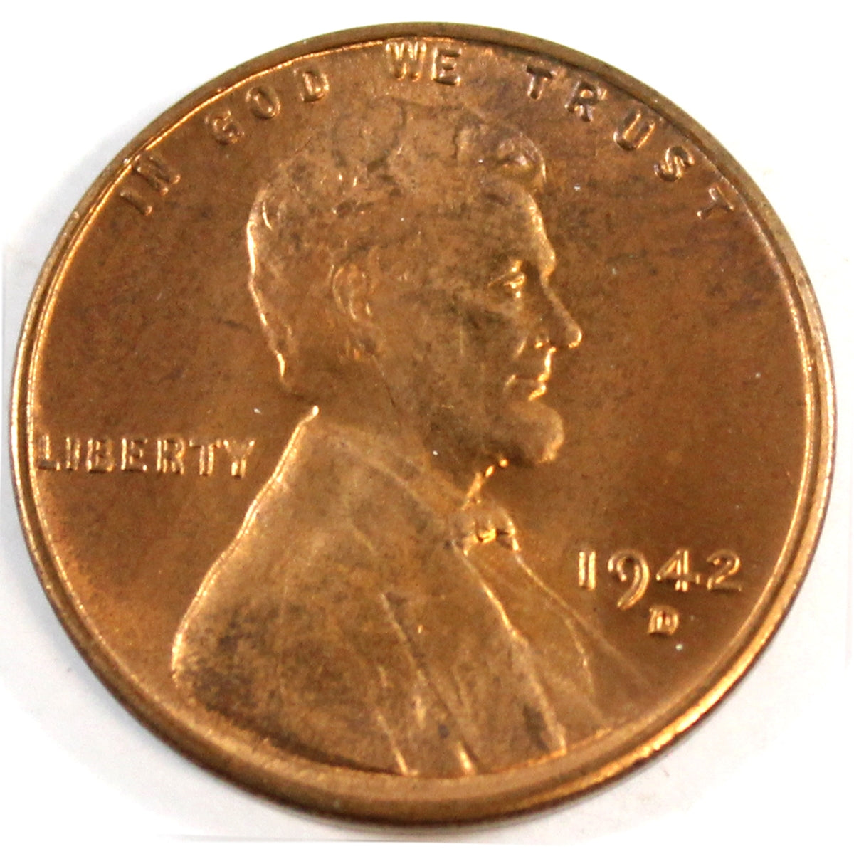 1942 D USA Cent Choice Brilliant Uncirculated (MS64)