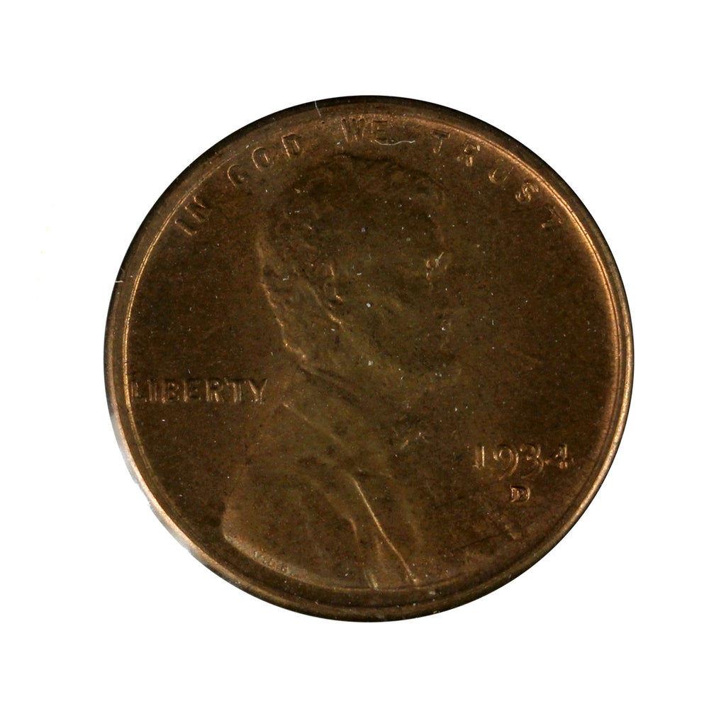 1934 D USA Cent UNC+ (MS62)