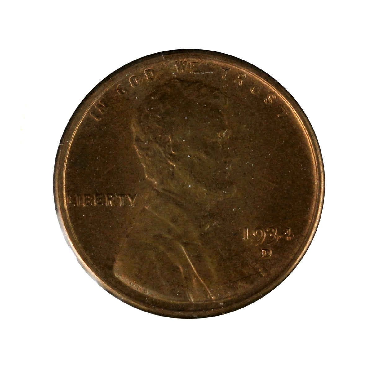 1934 D USA Cent UNC+ (MS62)