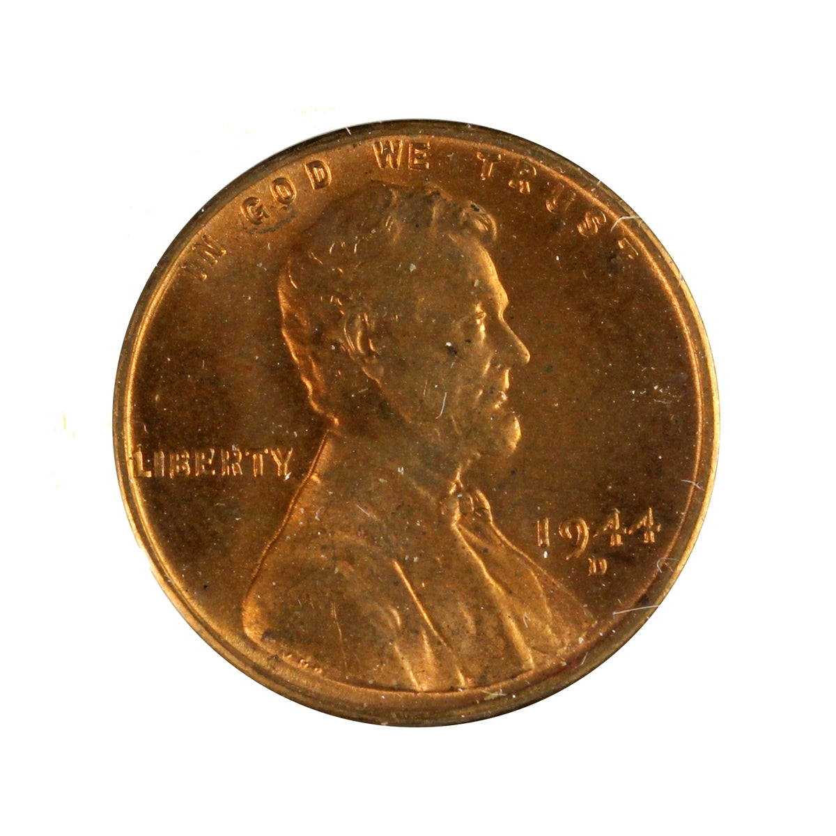 1944 D USA Cent Choice Brilliant Uncirculated (MS64)