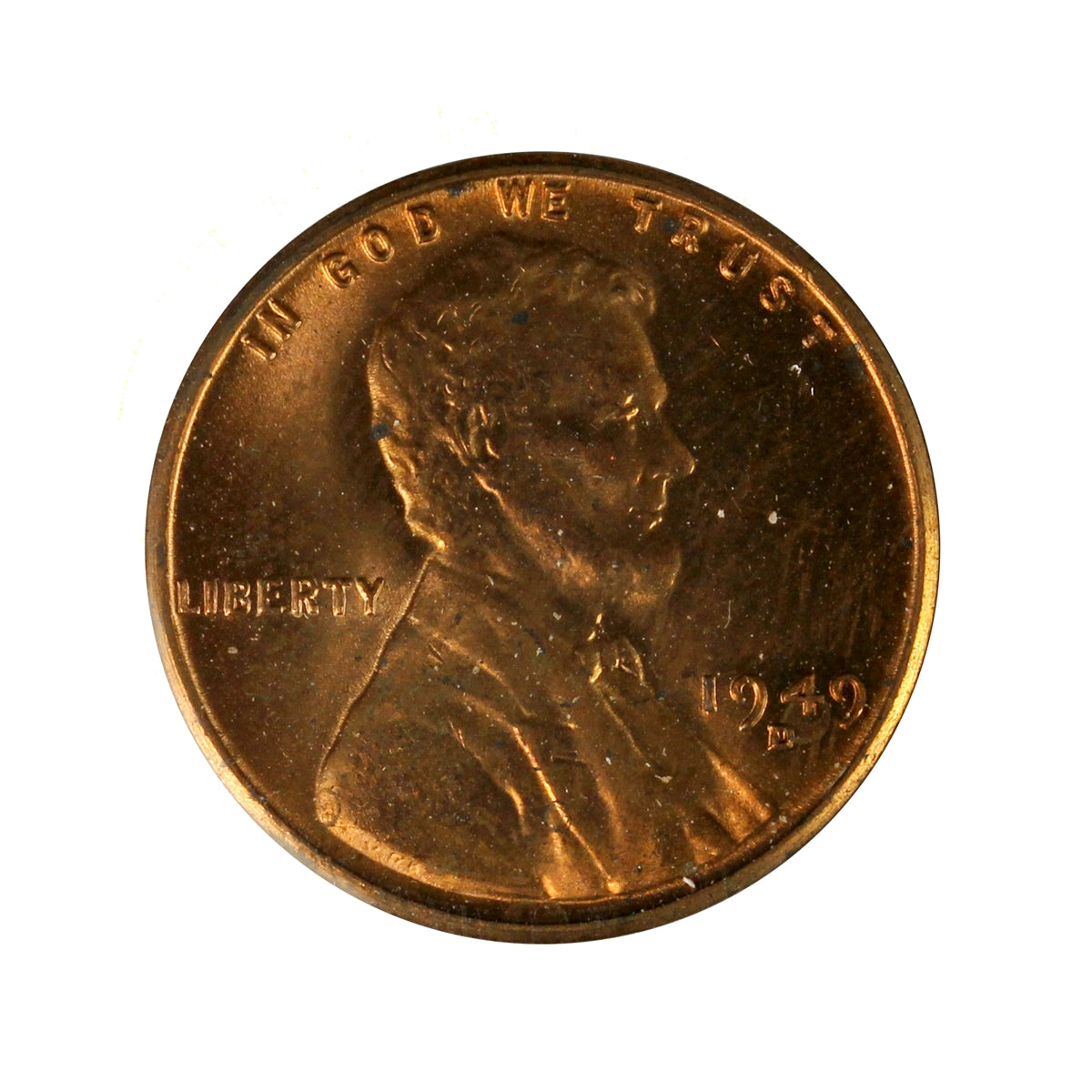 1949 D USA Cent Brilliant Uncirculated (MS63)