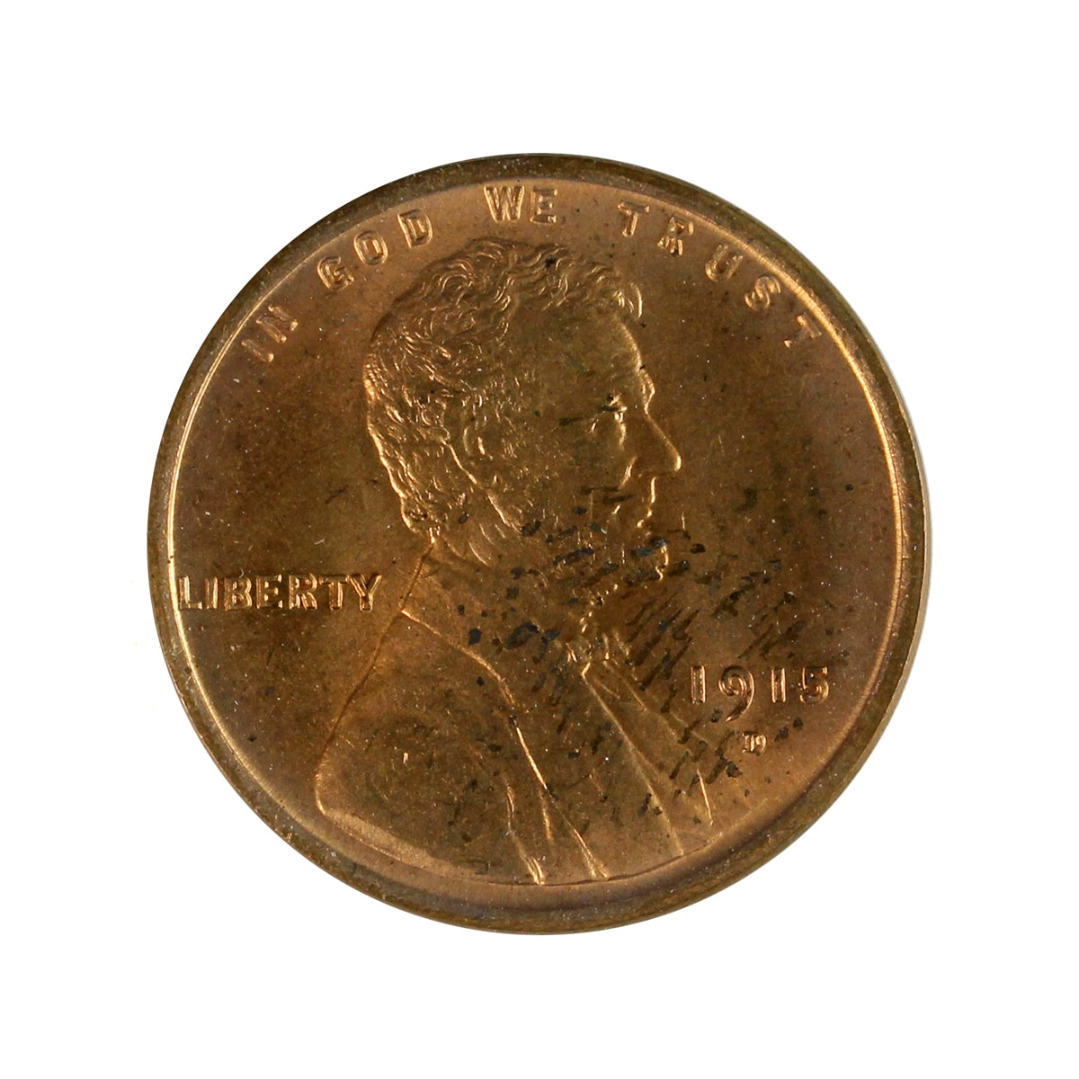 1915 D USA Cent Choice Brilliant Uncirculated (MS64) $