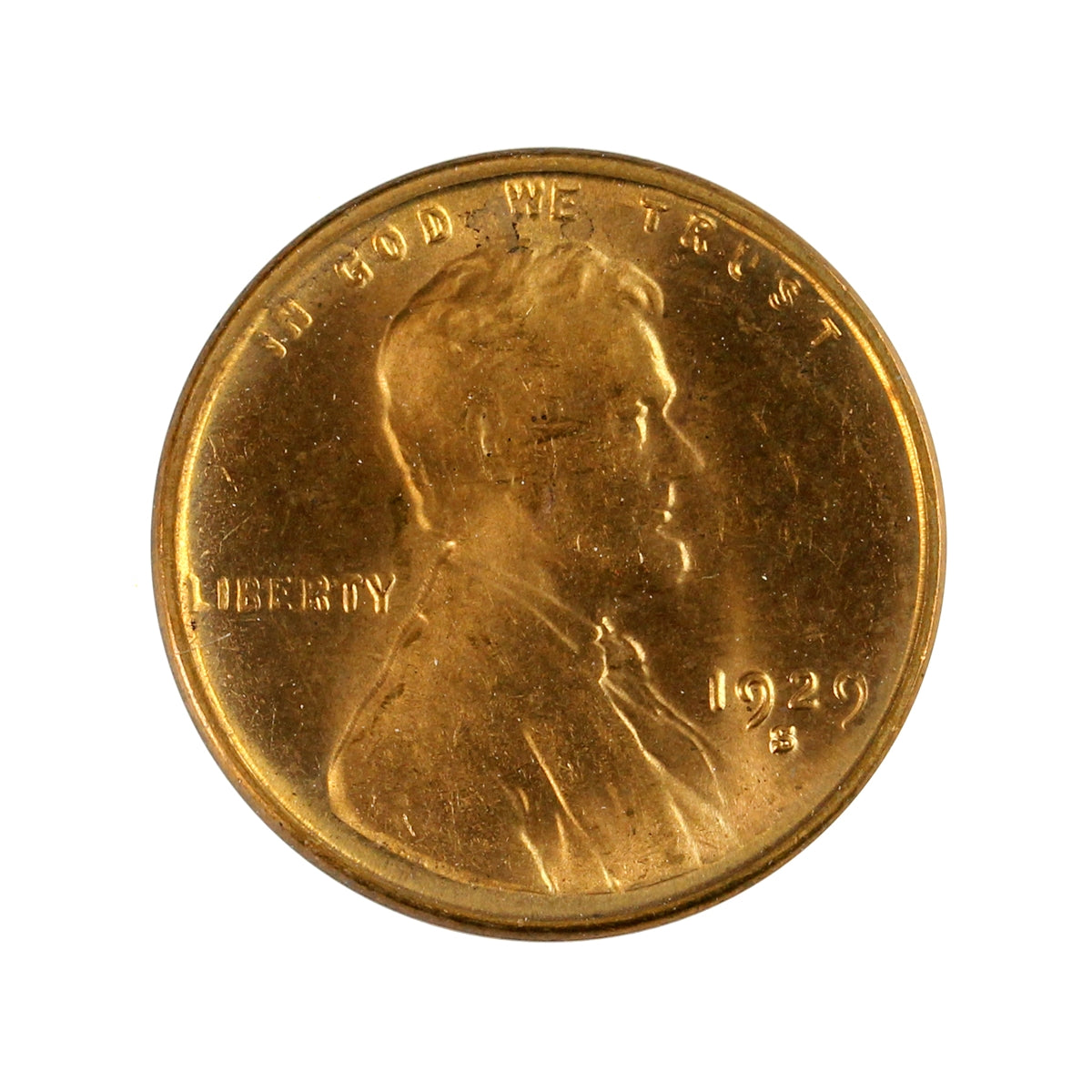 1929 S USA Cent Choice Brilliant Uncirculated (MS64) $