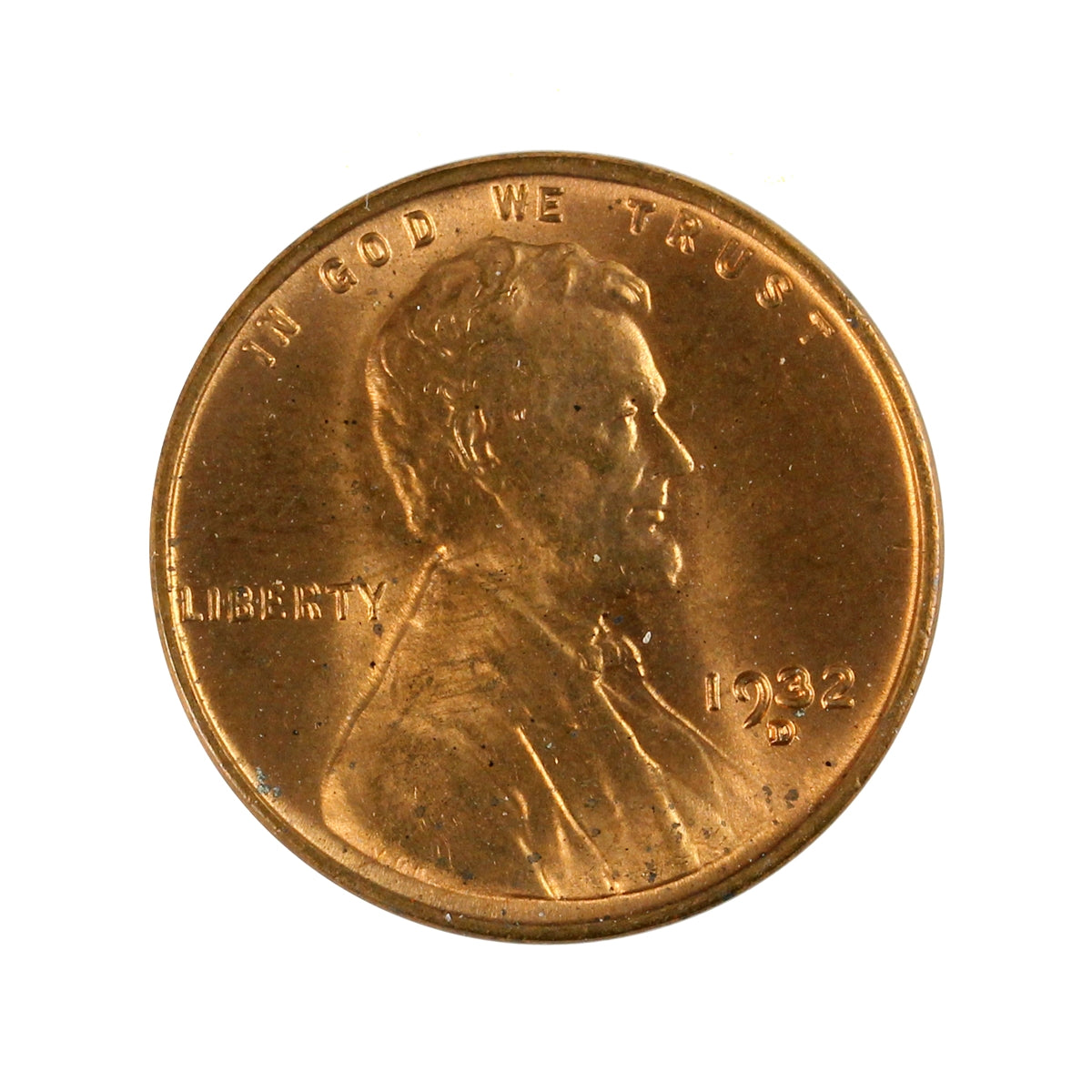 1932 D USA Cent Brilliant Uncirculated (MS63)