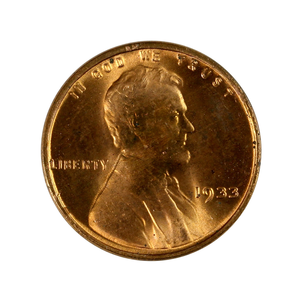 1933 USA Cent Choice Brilliant Uncirculated (MS63) $