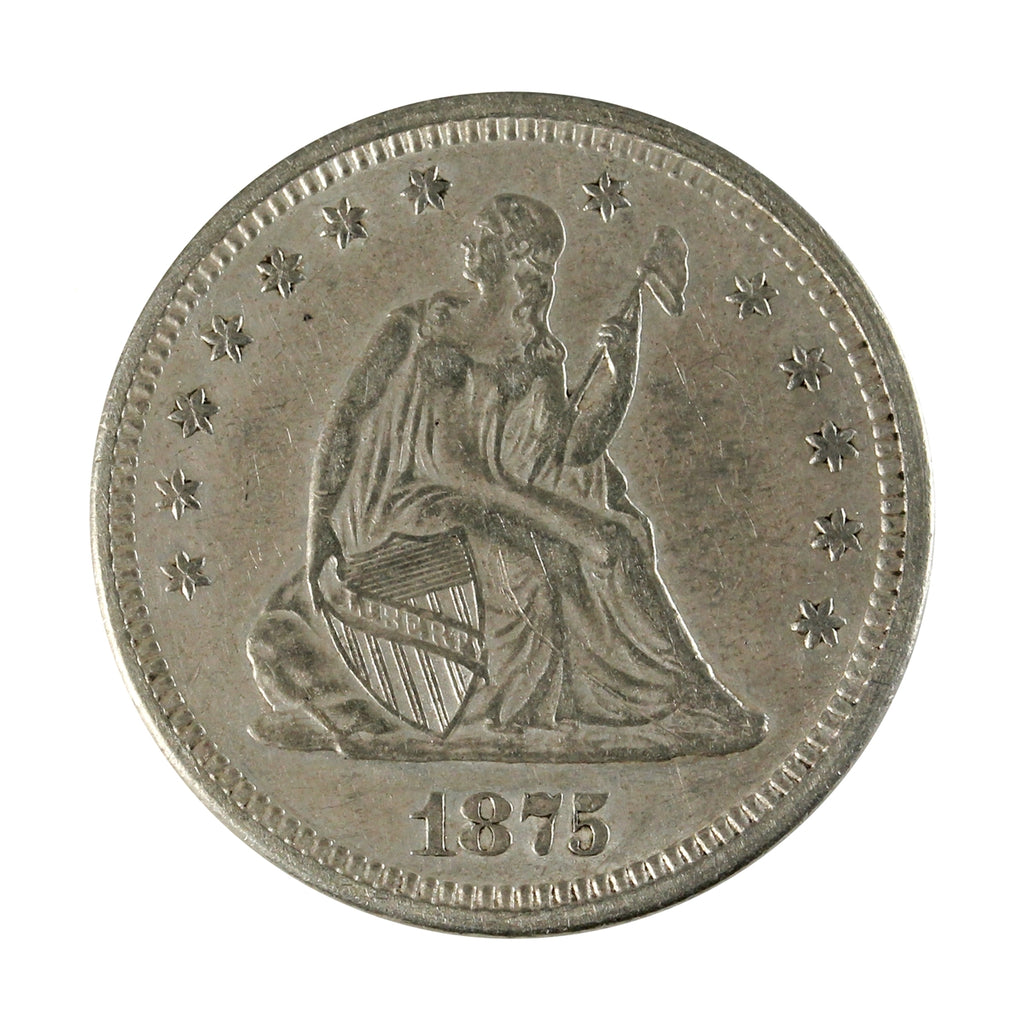 1875 USA Quarter Extra Fine (EF40) $