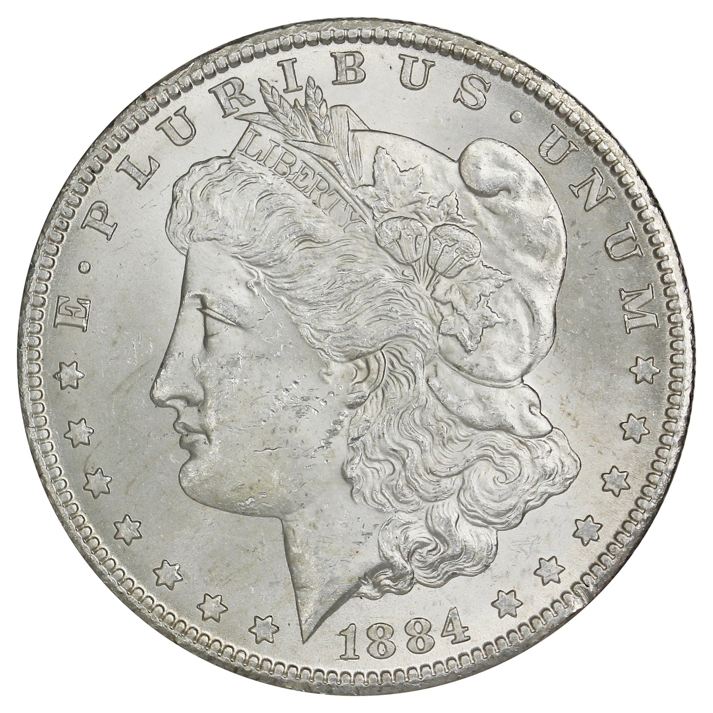 1884 CC USA Dollar Choice Brilliant Uncirculated (MS64) $ EX. GSA Hoard