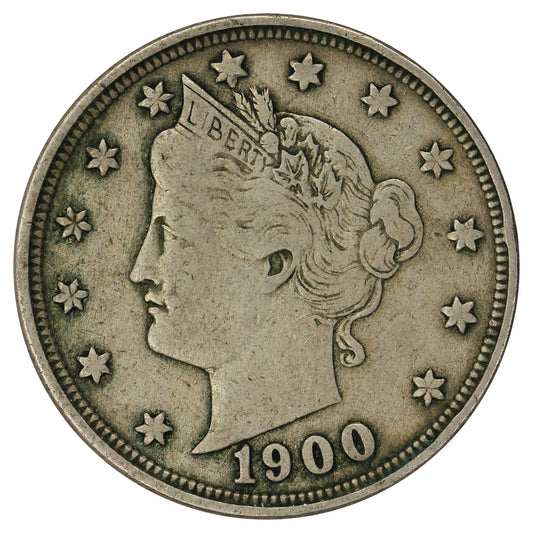 1900 USA Nickel F-VF (F15)