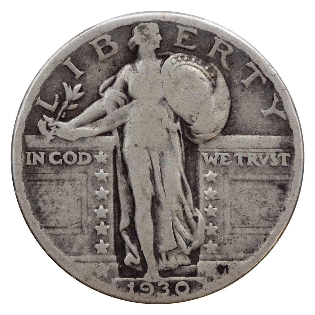 1930 USA Quarter F-VF (F15)