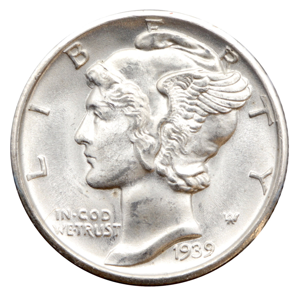 1939 D USA Dime Gem Brilliant Uncirculated (MS65) $