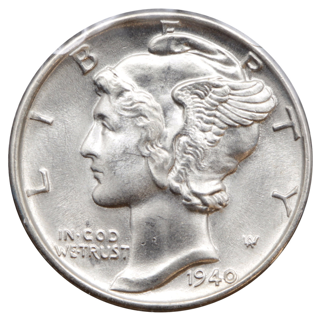 1940 USA Dime Gem Brilliant Uncirculated (MS65)