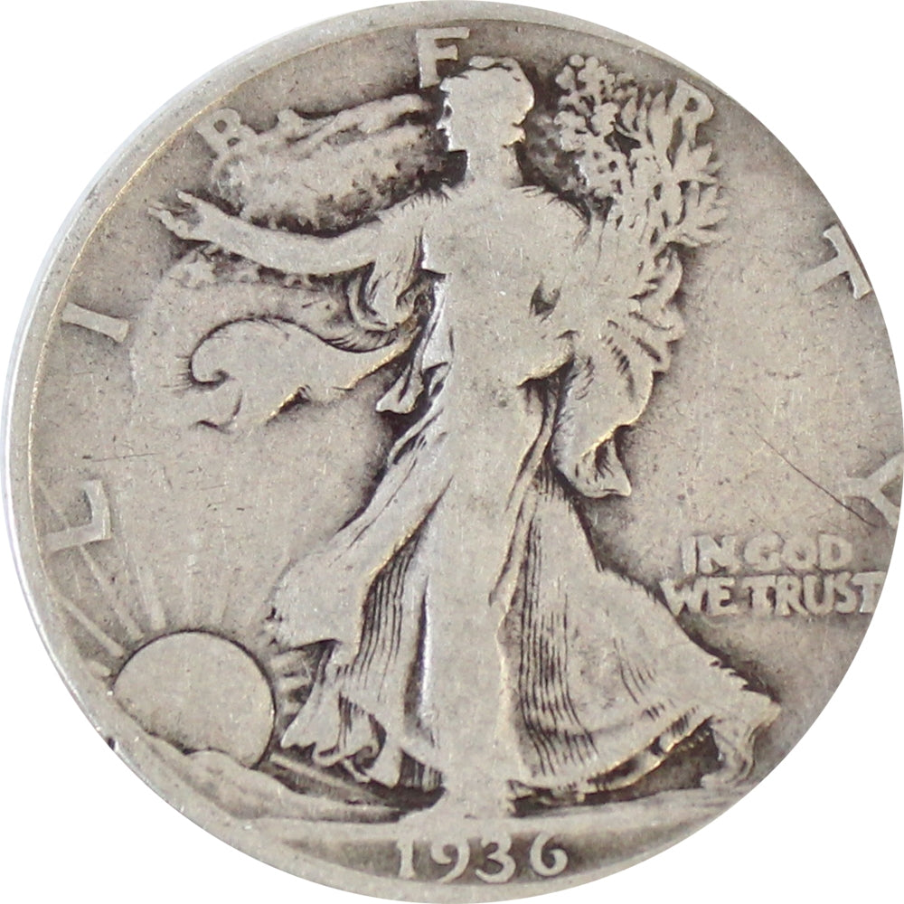 1936 S USA Half Dollar Circulated