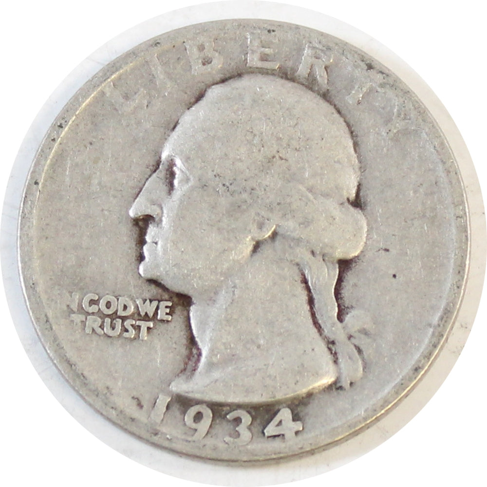 1934 USA Quarter Circulated
