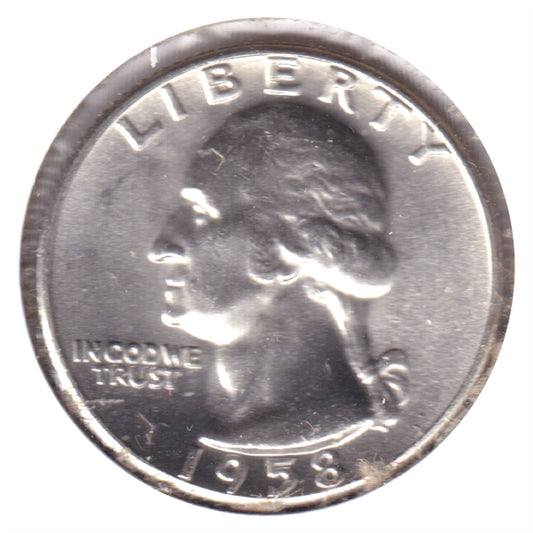 1958 USA Quarter Choice Brilliant Uncirculated (MS-64)