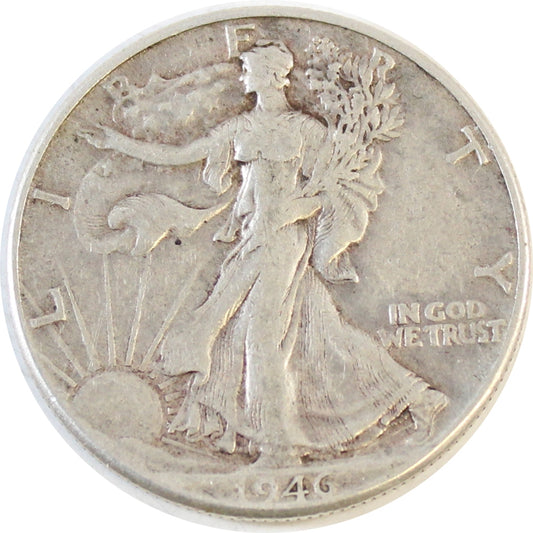 1946 D USA Half Dollar Circulated