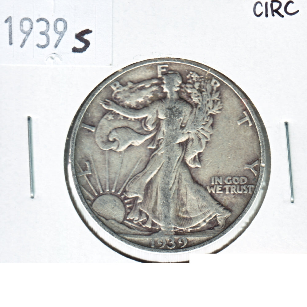 1939 S USA Half Dollar Circulated