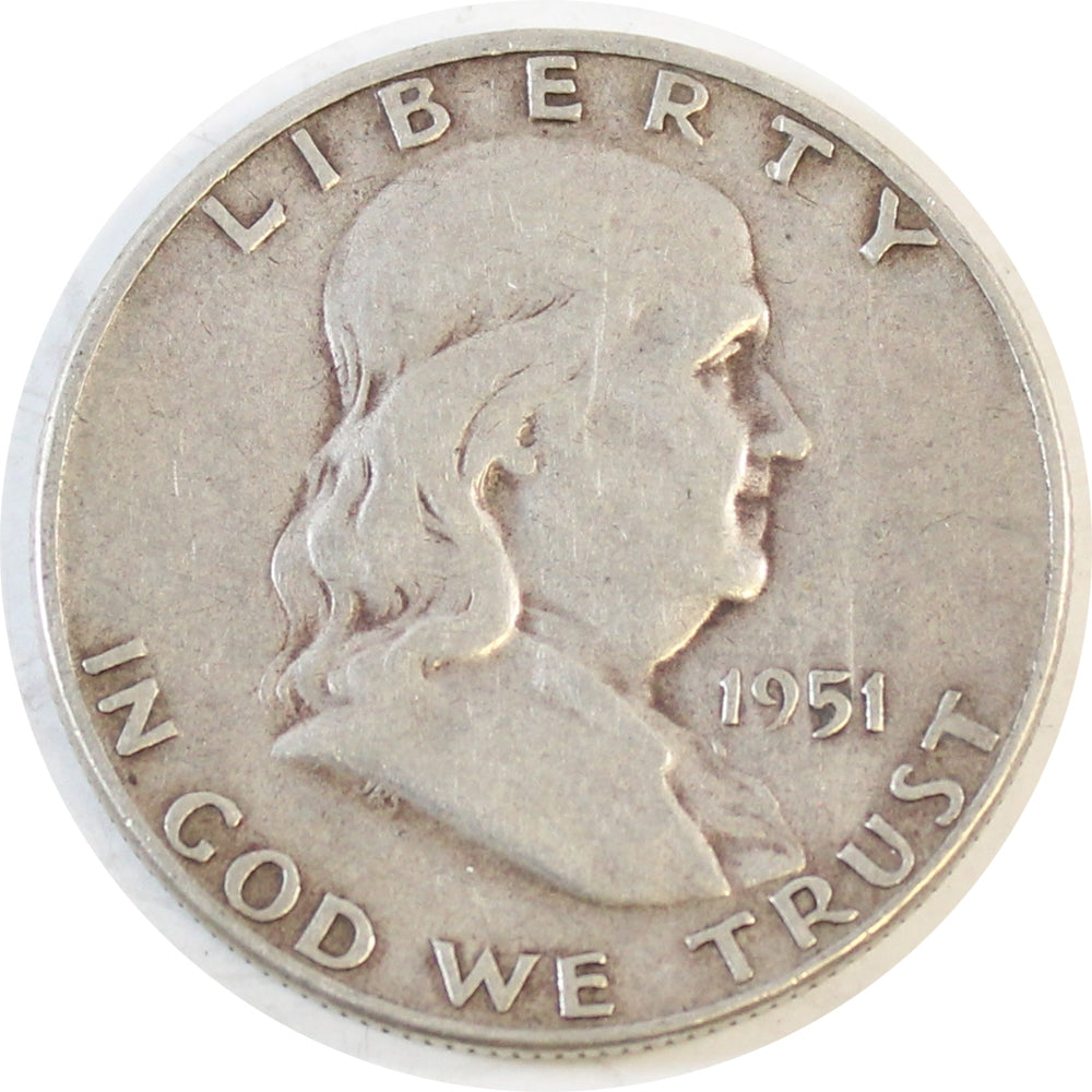 1951 S USA Half Dollar Circulated