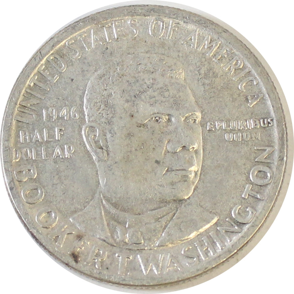 1946 Booker T. Washington USA Half Dollar Almost Uncirculated (AU50)