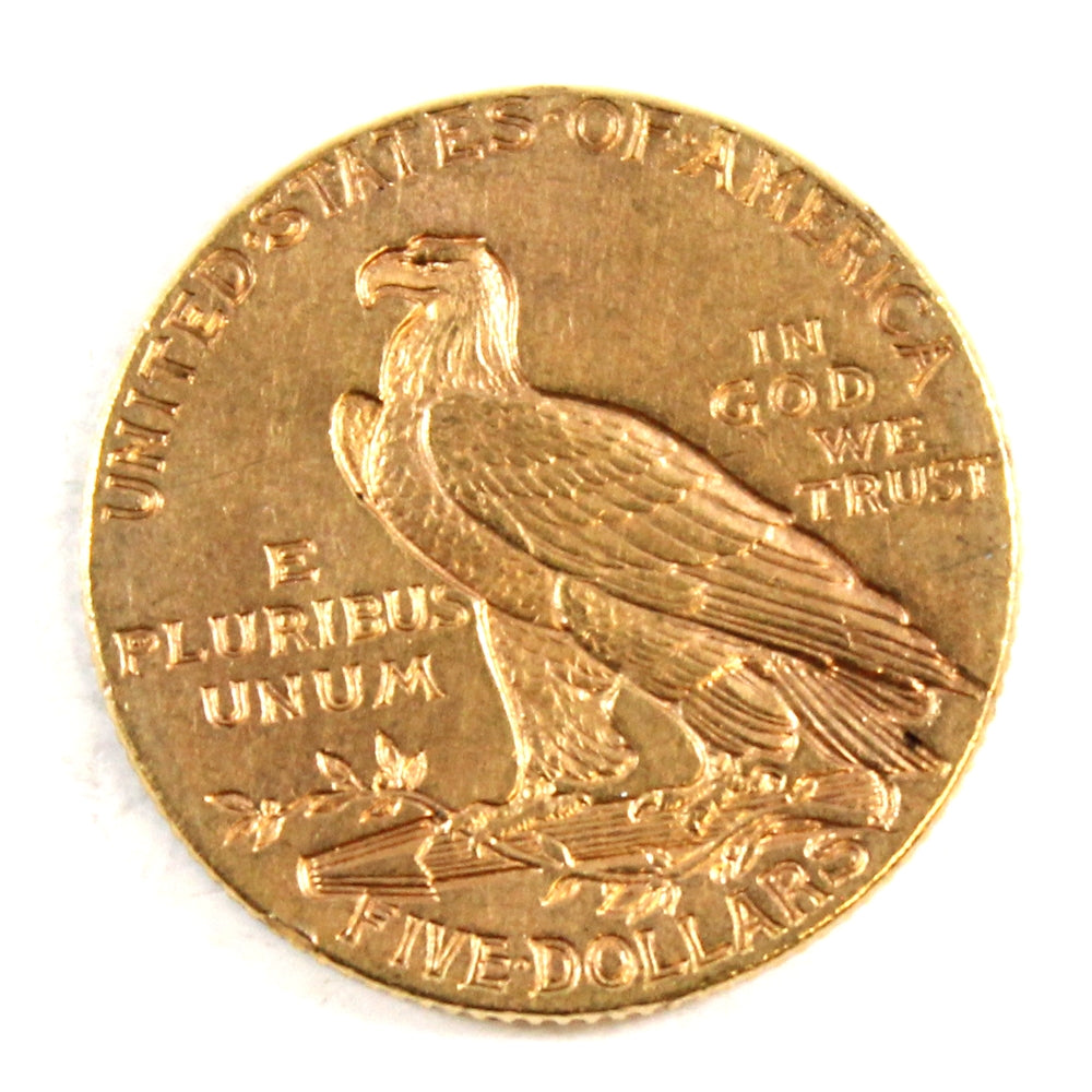 1910 USA $5.00 Gold (1/2 Eagle) Almost Uncirculated (AU50) $