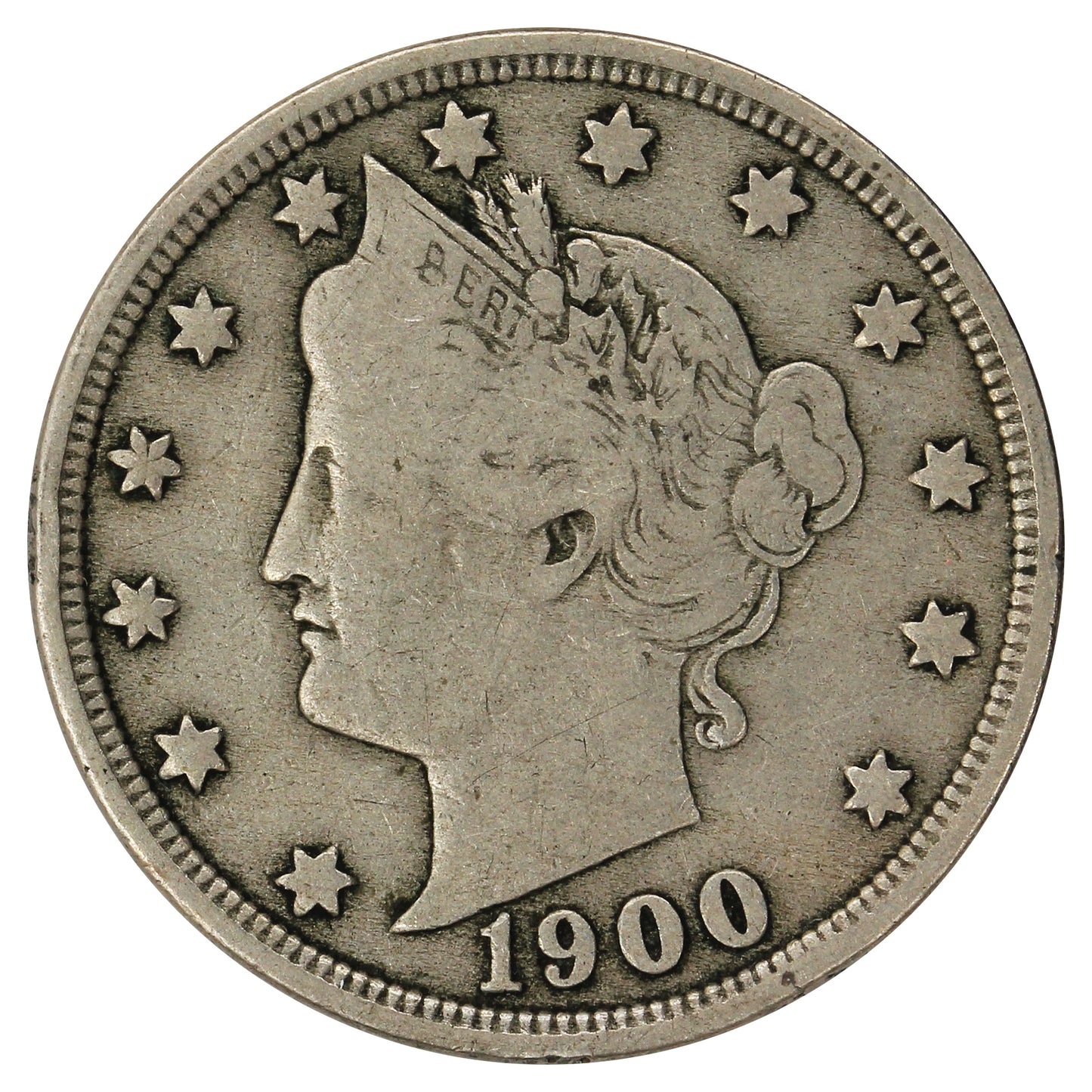 1900 USA Nickel Very Good (VG8)