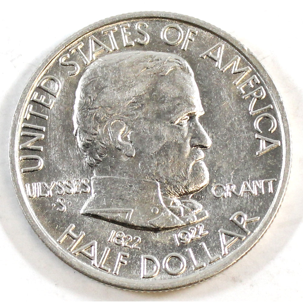 1922 Grant Memorial (No Star) USA Half Dollar AU-UNC (AU55) $