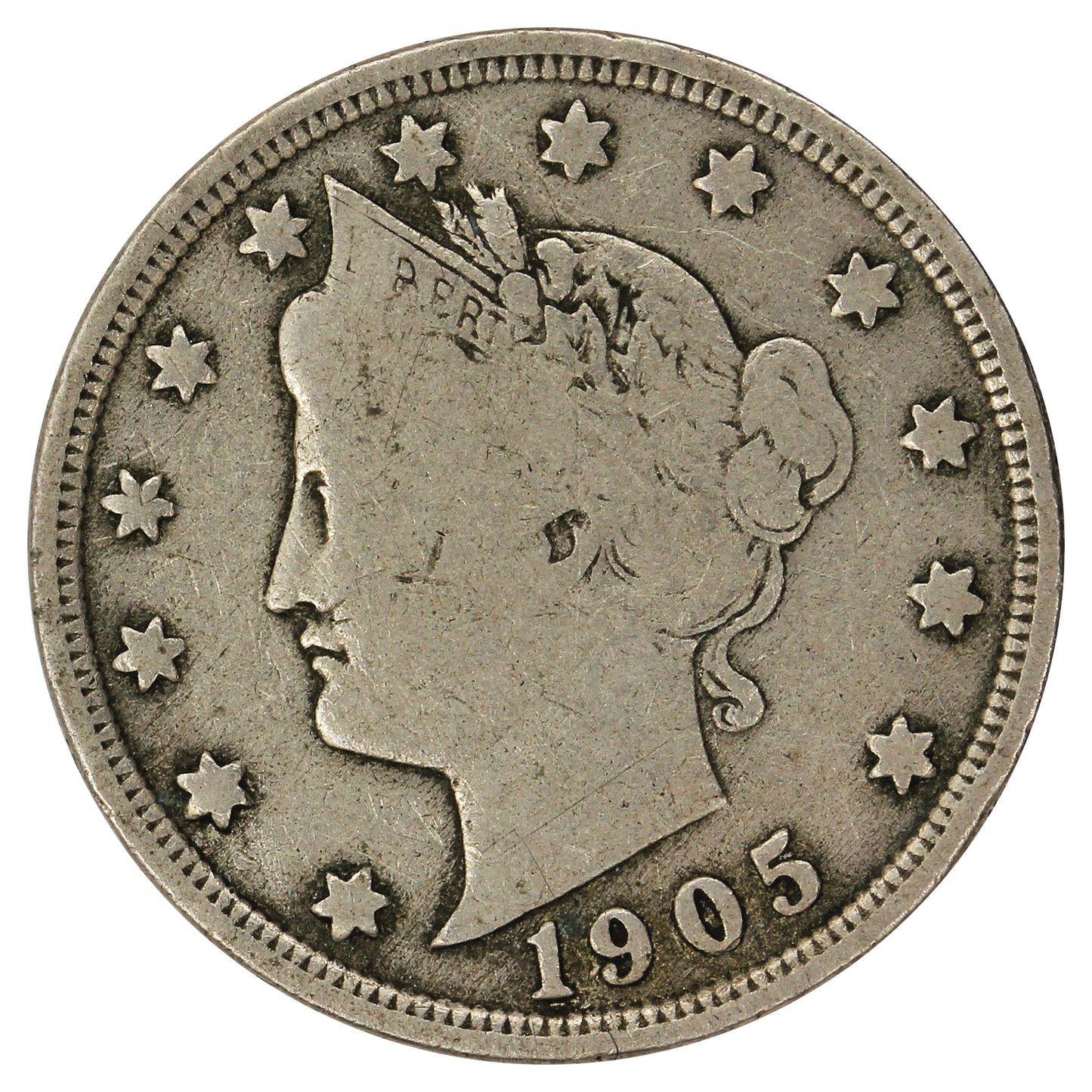1905 USA Nickel Very Good (VG8)