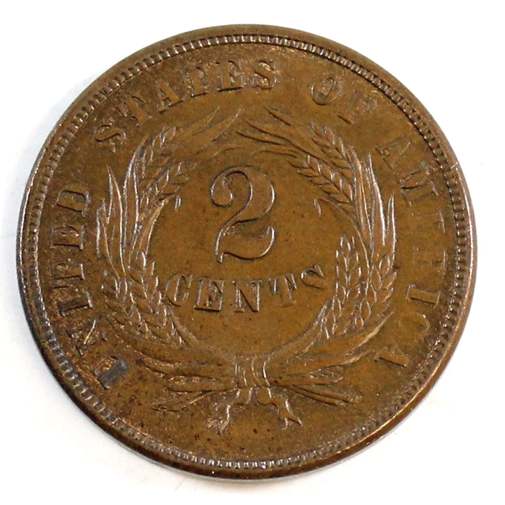1865 USA 2 Cents UNC+ (MS62) $