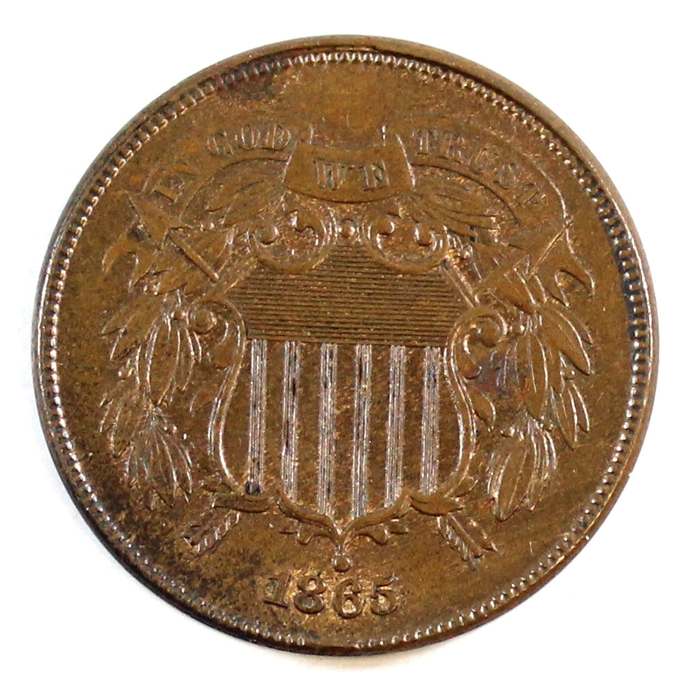 1865 USA 2 Cents UNC+ (MS62) $