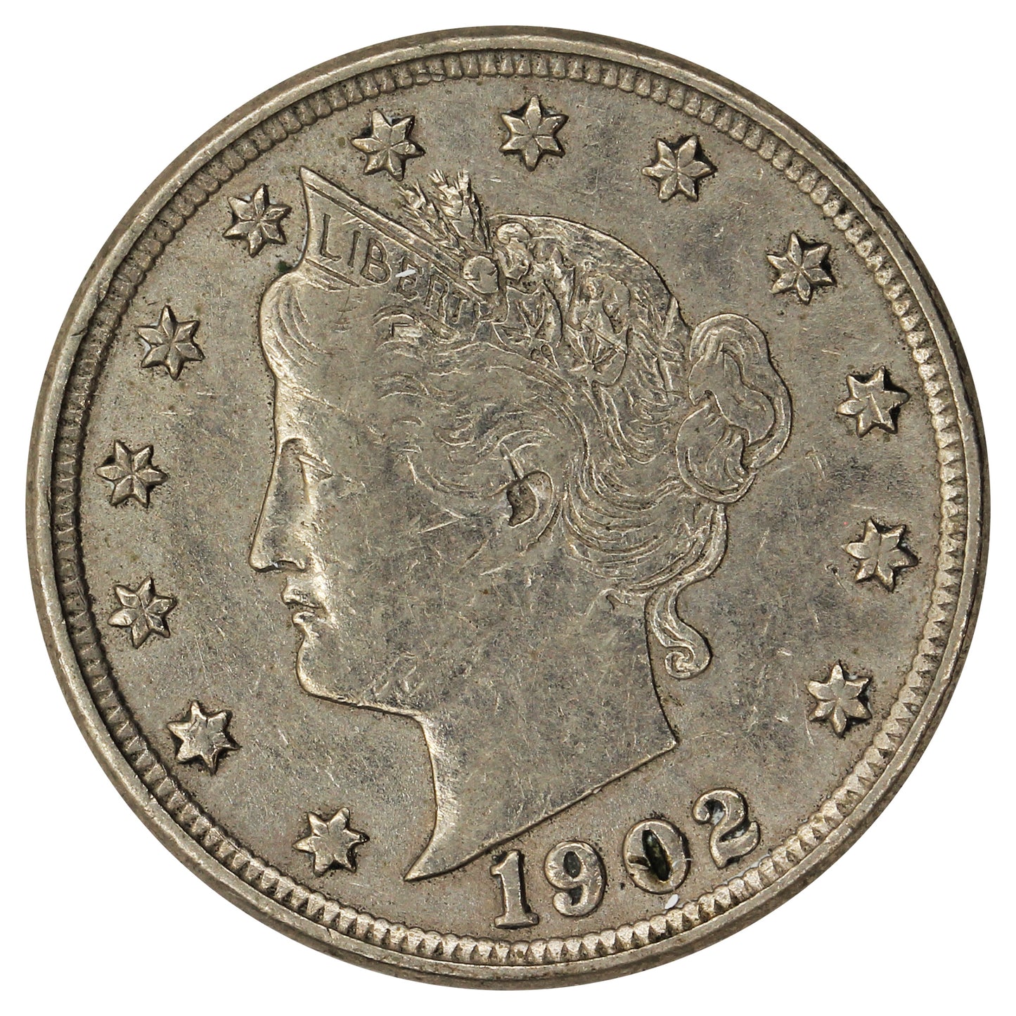 1902 USA Nickel VF-EF (VF30)