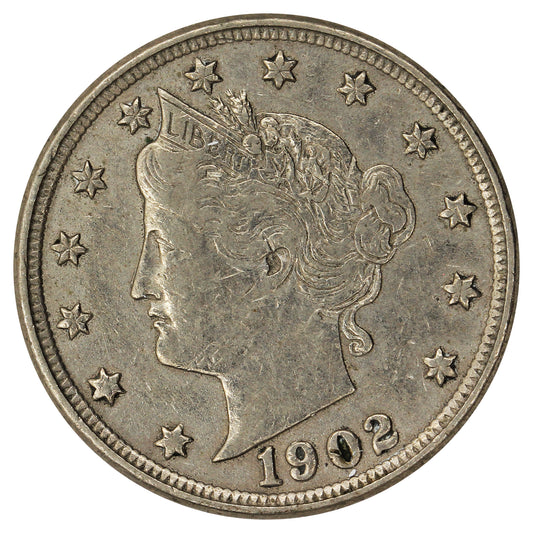 1902 USA Nickel VF-EF (VF30)