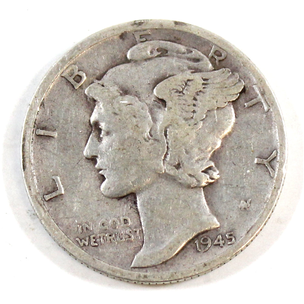 1945 S USA Dime Circulated