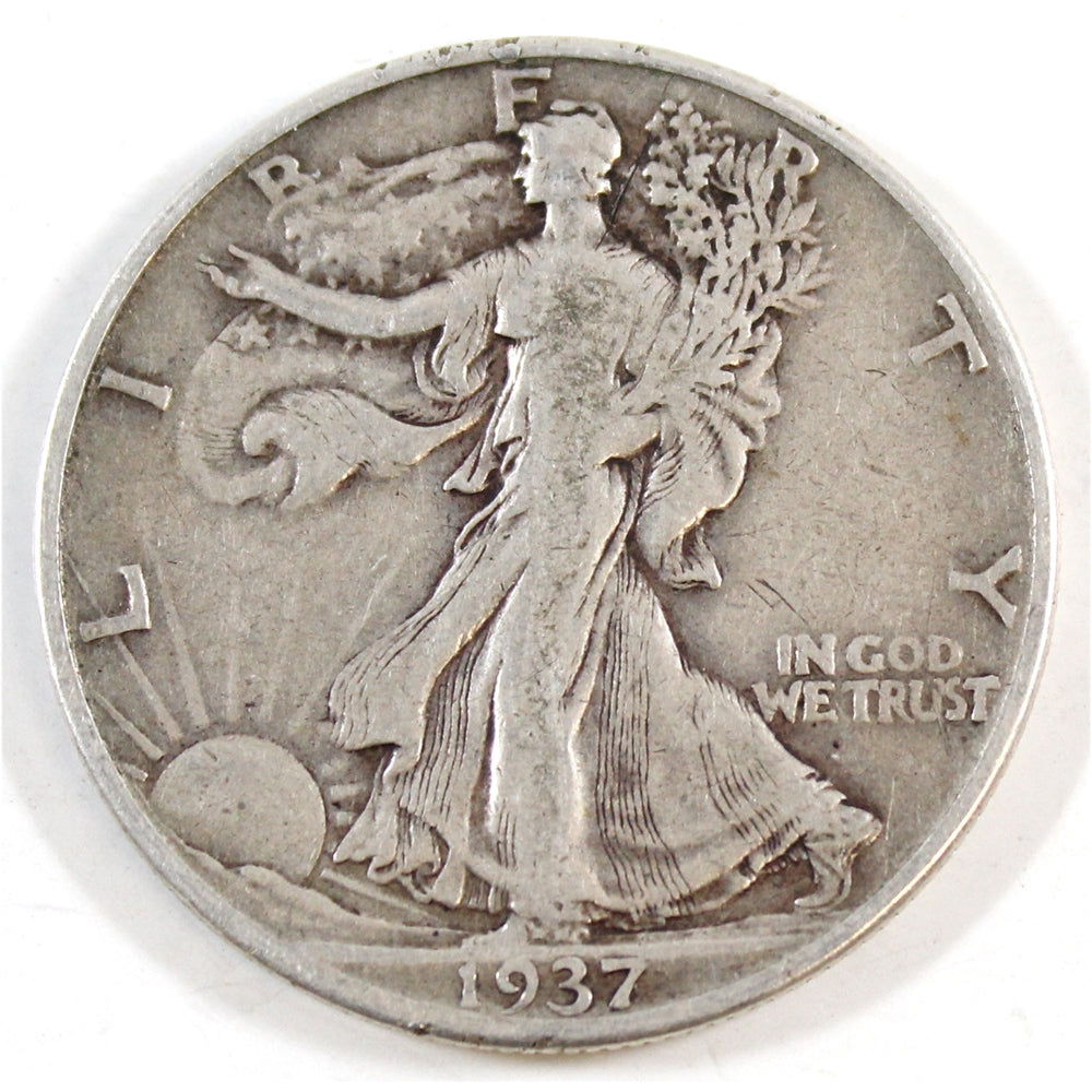 1937 D USA Half Dollar Circulated