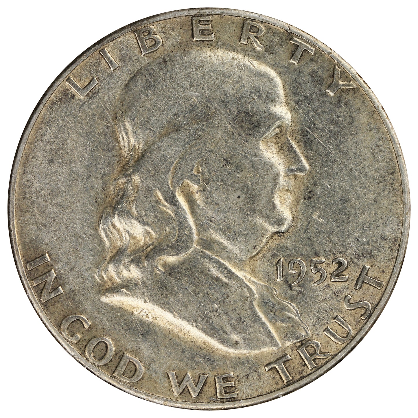 1952 S USA Half Dollar Circulated