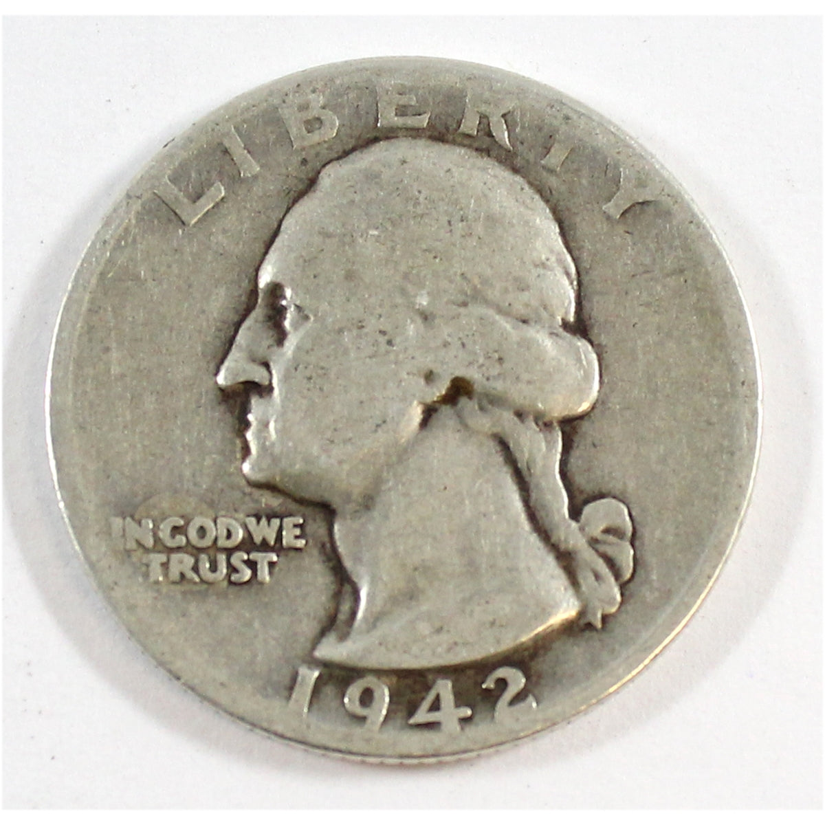 1942 D USA Quarter Circulated