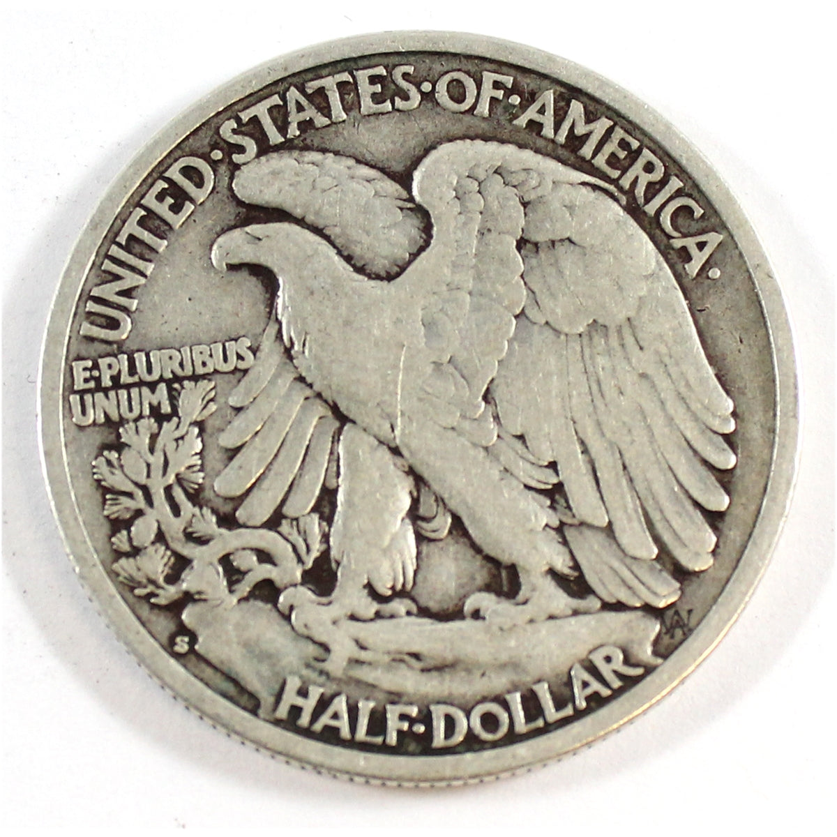1937 S USA Half Dollar Circulated
