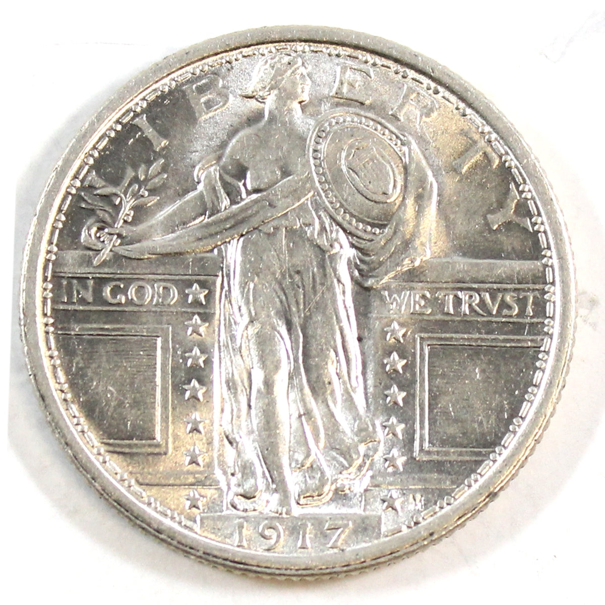1917 Var. 1 USA Quarter AU-UNC (AU55) $