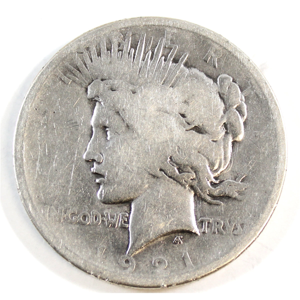 1921 Peace USA Dollar Very Good (VG8) $