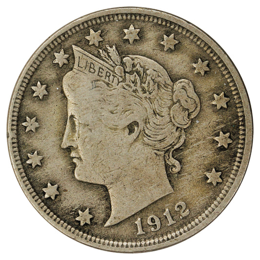 1912 USA Nickel F-VF (F15)