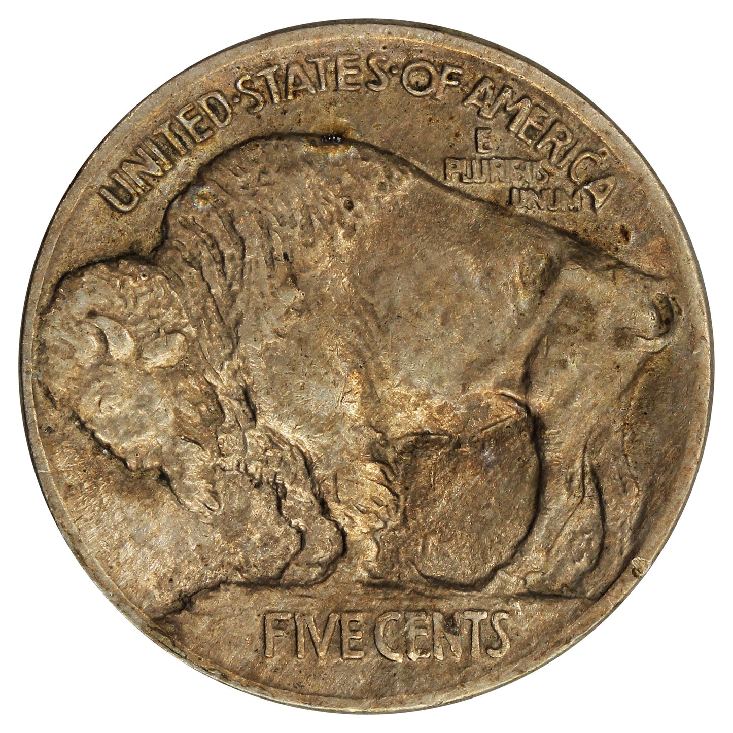 1913 Var. 1 Raised Ground USA Nickel Almost Uncirculated (AU50)