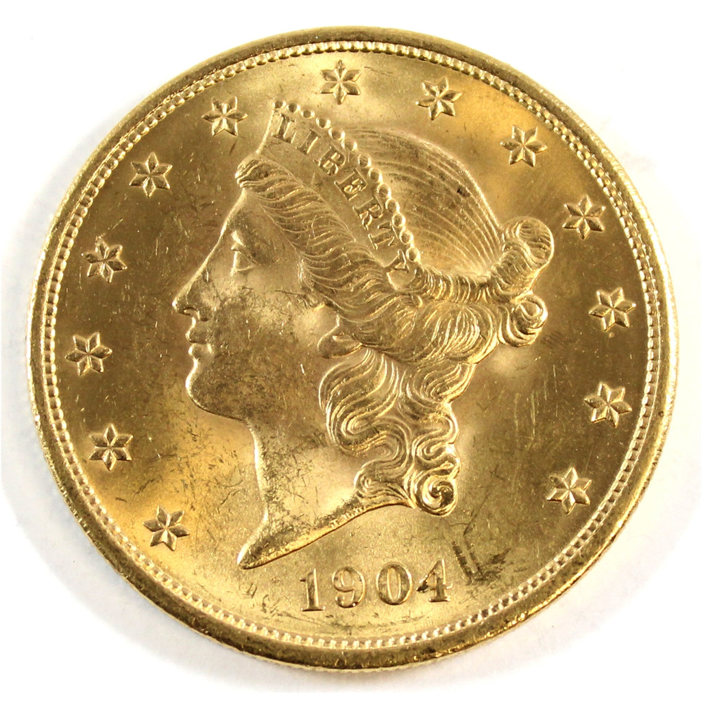 1904 USA $20.00 Gold UNC+ (MS62) $