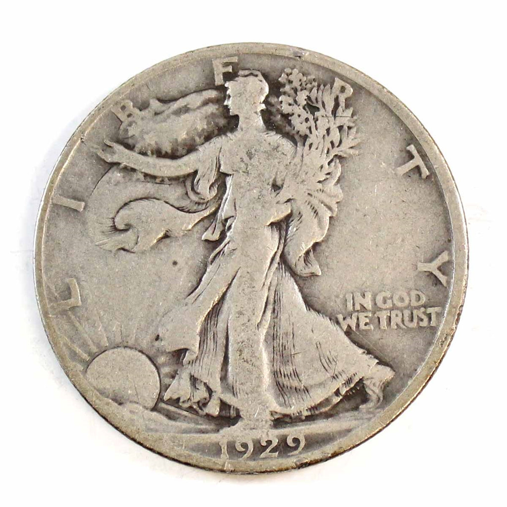 1929 D USA Half Dollar Circulated