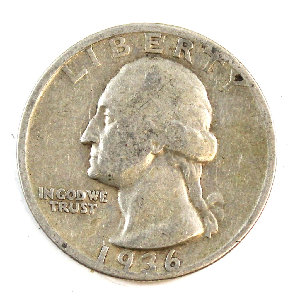 1936 S USA Quarter Circulated